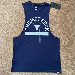Under Armour Project Rock “Payoff” Graphic Sleeveless Gym Tank Top (Mens Size M)